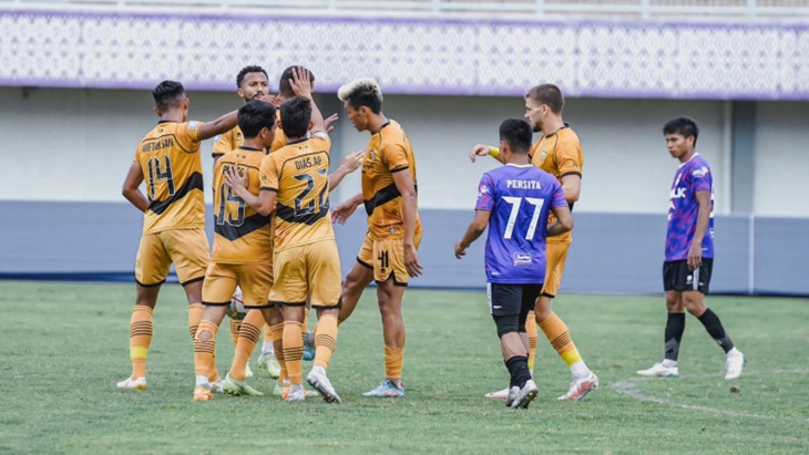 Karim Rossi Cetak Hat-trick dalam Laga Uji Coba Dewa United FC Vs Persita