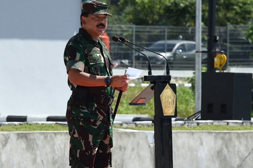 Kekuatan Satuan TNI Terintegrasi Natuna yang Baru Diresmikan Panglima