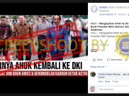 [HOAKS atau FAKTA]: Keputusan Jokowi, Ahok Kembali ke DKI Jakarta