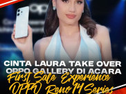 Cinta Laura Take Over Oppo Gallery di Acara First Sale Experience Oppo Reno 14 Series