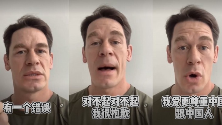 John Cena Minta Maaf pada Tiongkok