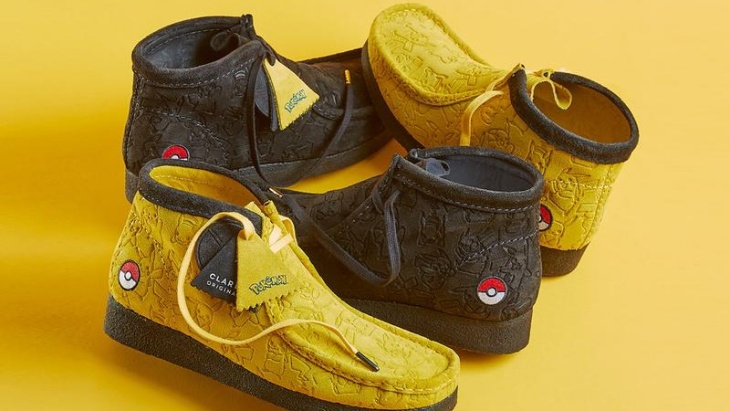 Pokemon X Clarks Hadirkan Koleksi Wallabee Boots Bertema Pikachu