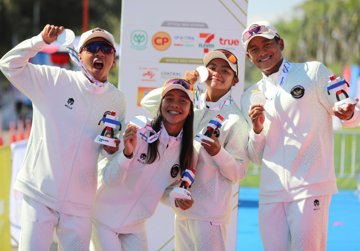 SEA Games 2025 Thailand: Triathlon Indonesia Raih Medali Perak Nomor Mixed Team Relay 