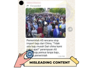 [HOAKS atau FAKTA] : Perempuan Amerika Serikat Bugil, Protes Rencana Pemerintah Stop Impor Baju dari China