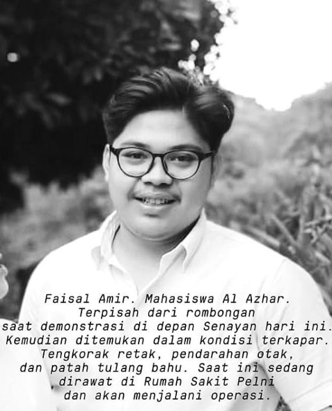 RS Pelni Benarkan Mahasiswa Al Azhar Alami Pecah Tengkorak Kepala