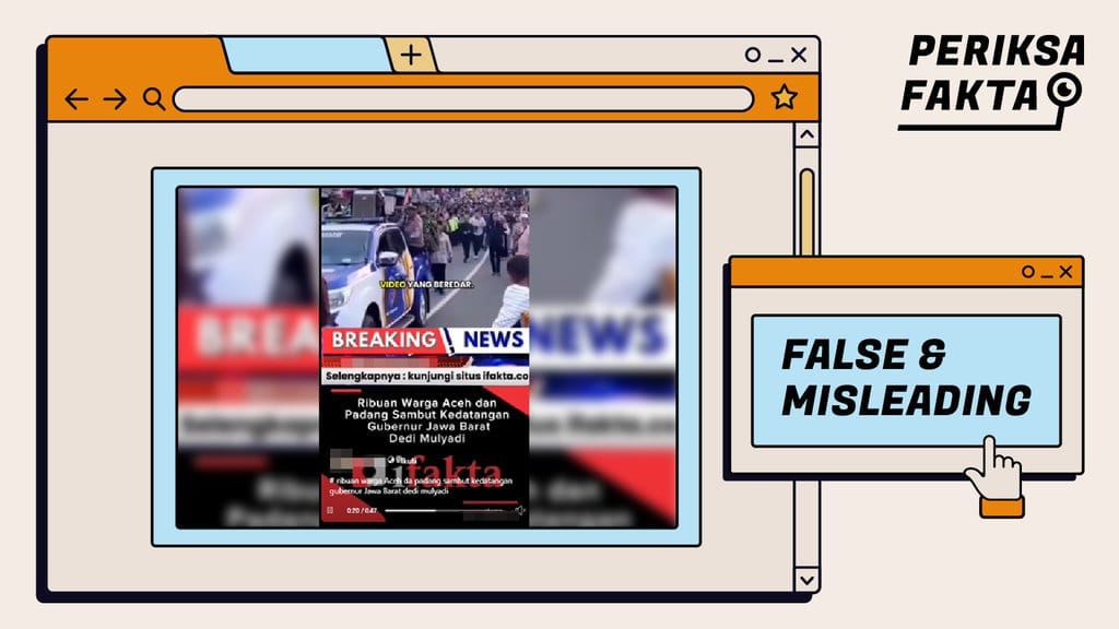 [HOAKS ATAU FAKTA]: Dedi Mulyadi Disambut Ribuan Orang saat Kunjungi Korban Banjir Aceh dan Padang