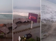 Video Detik-Detik Tsunami Setinggi 1,5 Meter Terjang Palu