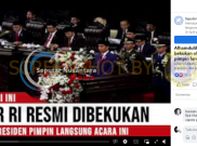 [HOAKS atau FAKTA]: Jokowi Pimpin Langsung Pembekuan DPR
