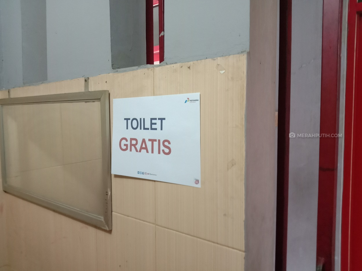 Toilet SPBU Pertamina di Joglo Raya Bebas dari Penjaga Dua Ribuan