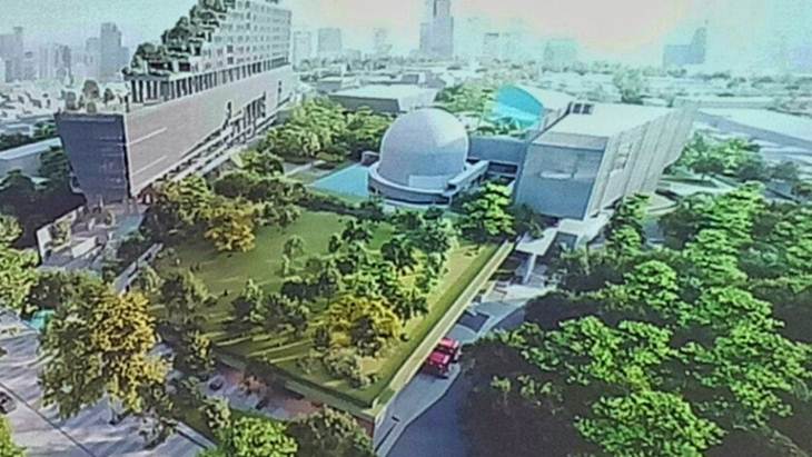 Tampak atas masterplan revitalisasi Taman Ismail Marzuki. (ANTARA/HO/Jakarta Propertindo)