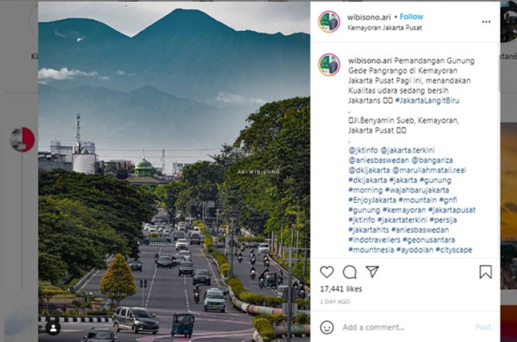 Tanggapan Pemprov Soal Perdebatan Foto Jakarta Berlatar Belakang Gunung Pangrango