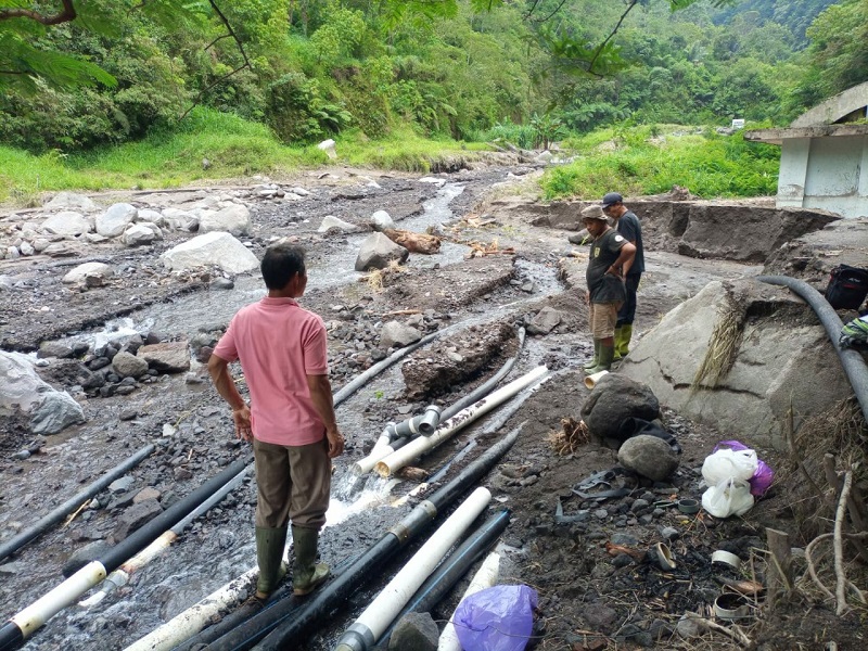 Pemkab Sleman Buat Tanggul di Lereng Merapi Antisipasi Kesulitan Air Bersih