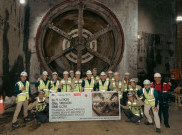 Terowongan MRT Stasiun Glodok dan Kota Sudah Terhubung