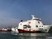 KRI dr Radjiman Bersandar di Jakarta Sebelum Kirim Bantuan untuk Gaza