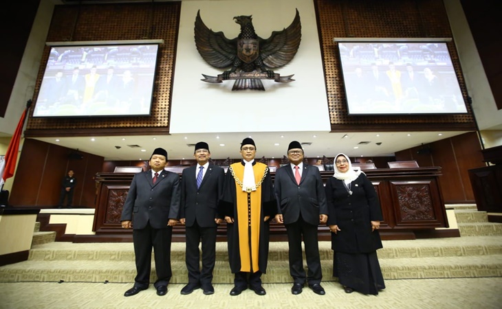 Akhmad Muqowam bersama pimpinan DPD RI