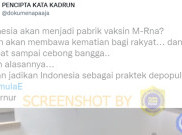 [HOAKS atau FAKTA]: Vaksin Merupakan Praktik Depopulasi Rakyat