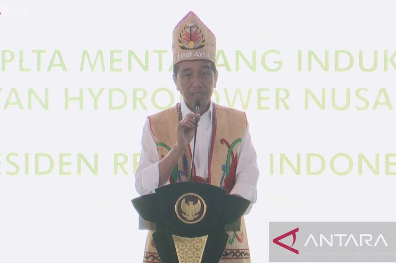 Jokowi Resmikan Pembangunan PLTA Rp 40 Triliun di Mentarang Kalimantan Utara