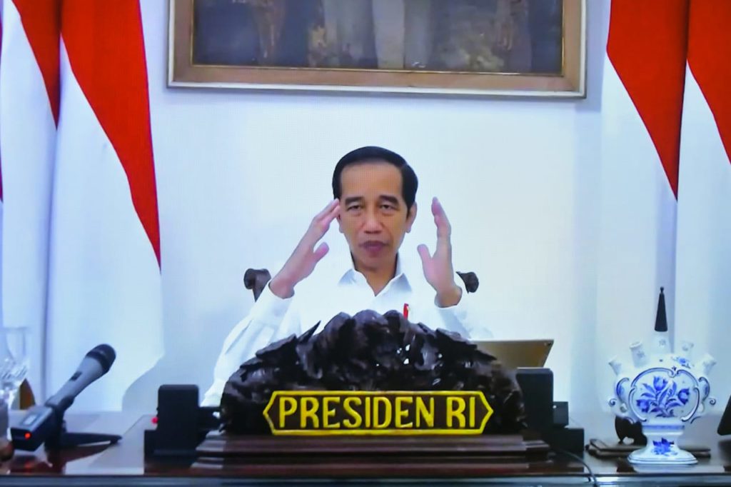 Presiden Jokowi ketika memberikan arahan beberapa waktu lalu.