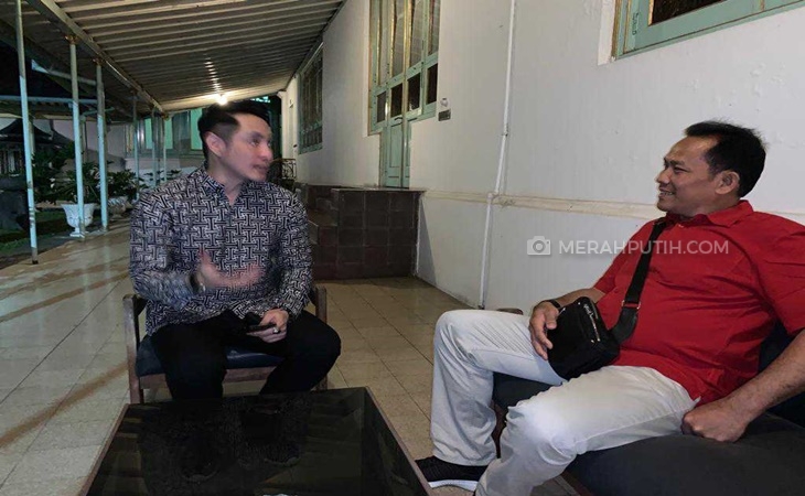 Cucu Sukarno Paundrakarna dengan Ketua DPC Partai Gerindra Solo