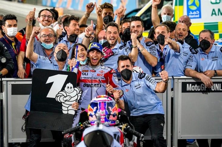 Bersama Gresini Racing, Enea Bastianini Sukses di MotoGP Qatar 2022