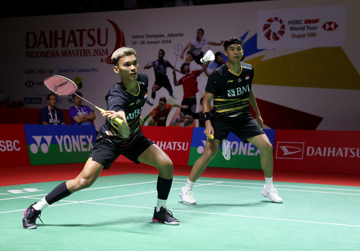 Bagas/Fikri dan Sabar/Reza Lolos ke 16 Besar Indonesia Masters 2024