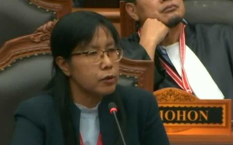Saksi fakta yang diajukan tim hukum Prabowo-Sandi, Betty Kristiana