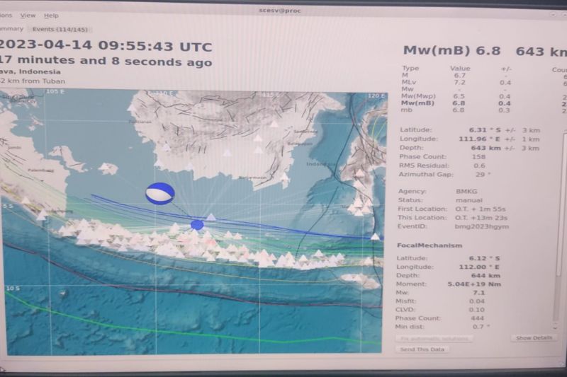 Gempa M6,6 Laut Jawa Dipicu Aktivitas Deformasi Slab Pull Lempeng Indo-Australia 