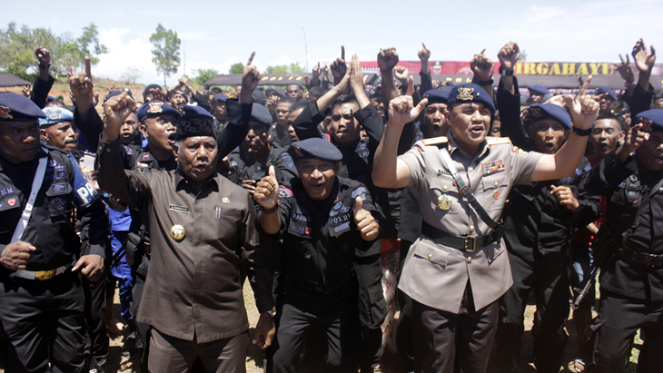 Gubernur Papua Barat dan Kapolda Papua Barat Brigjen Rudy Rodja