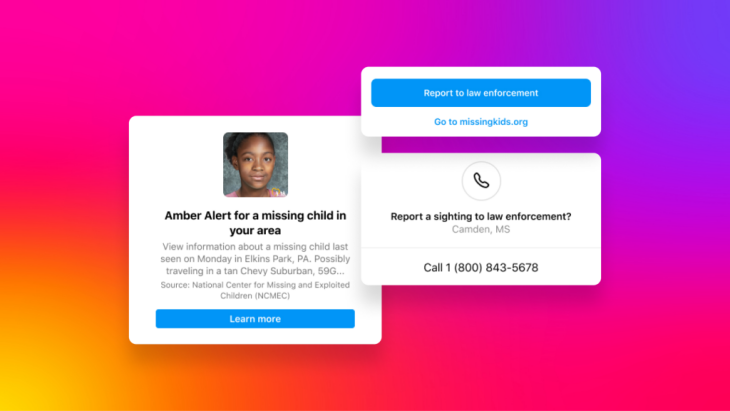 Instagram Luncurkan Amber Alert untuk Bantu Pencarian Anak Hilang