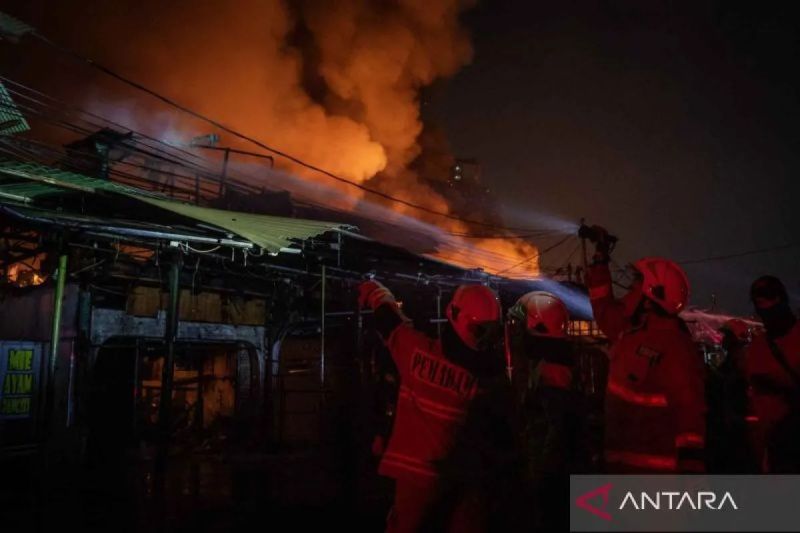304 Bangunan Hangus Terbakar di Jakarta Pusat, 679 Jiwa Terdampak