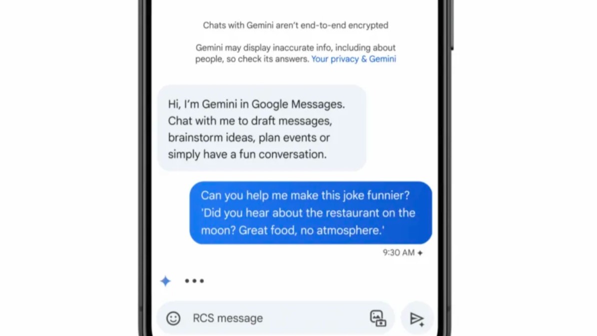 Android Kini Bisa Akses AI Gemini via Aplikasi SMS