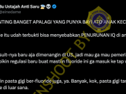[HOAKS atau FAKTA] : Pakai Pasta Gigi Fluoride Bisa Menurunkan Kualitas IQ
