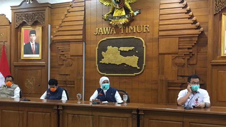Khofifah berterima kasih atas sikap tanggap SMK dalam menghadapi pandemi corona