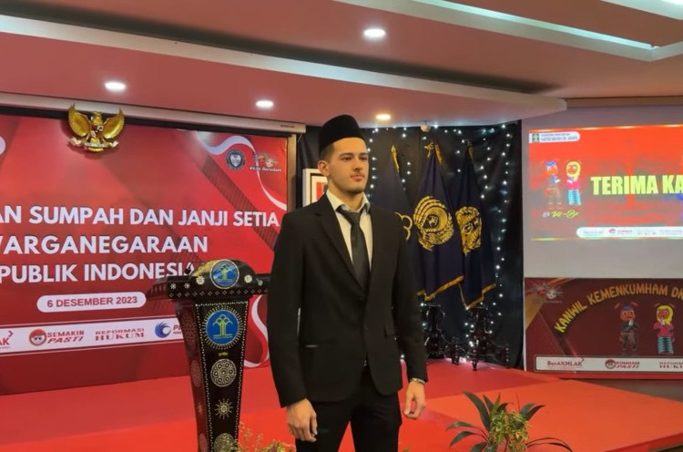 Justin Hubner Sah jadi WNI