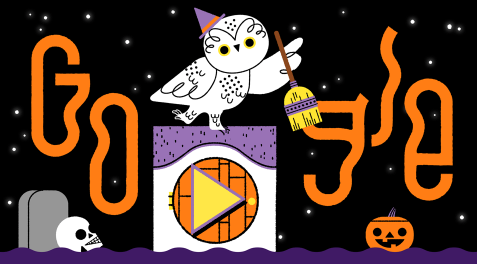 Lucunya Google Doodle Menyambut Malam Holloween