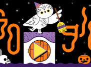 Lucunya Google Doodle Menyambut Malam Holloween