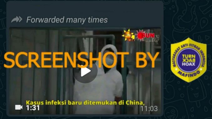 Tangkapan layar hoaks. (Foto: Mafindo)