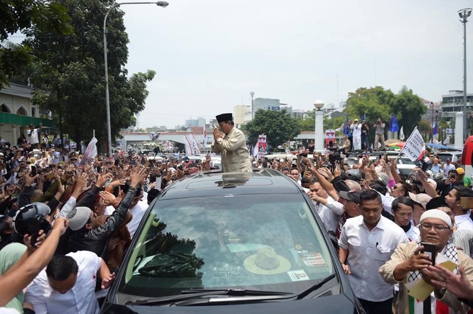 Prabowo Kunjungi PP PERSIS, Teriakan 'Prabowo Presiden' Menggema