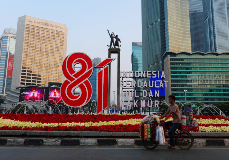 Semarak Kemerdekaan, Landmark HUT ke-81 RI Hiasi Kawasan Bundaran HI Jakarta