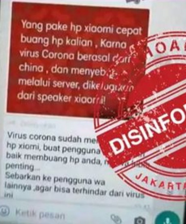 Tangakapan layar hoaks. (Foto: Antara)