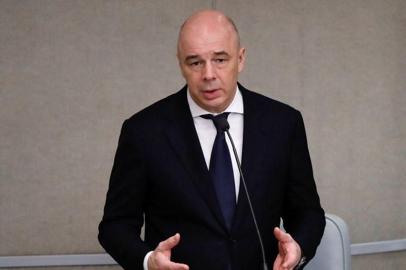 Menteri Keuangan Rusia Anton Siluanov memberikan pidato selama sesi majelis rendah parlemen di Moskow, Rusia 11 Maret 2020. ANTARA/REUTERS/Evgenia Novozhenina