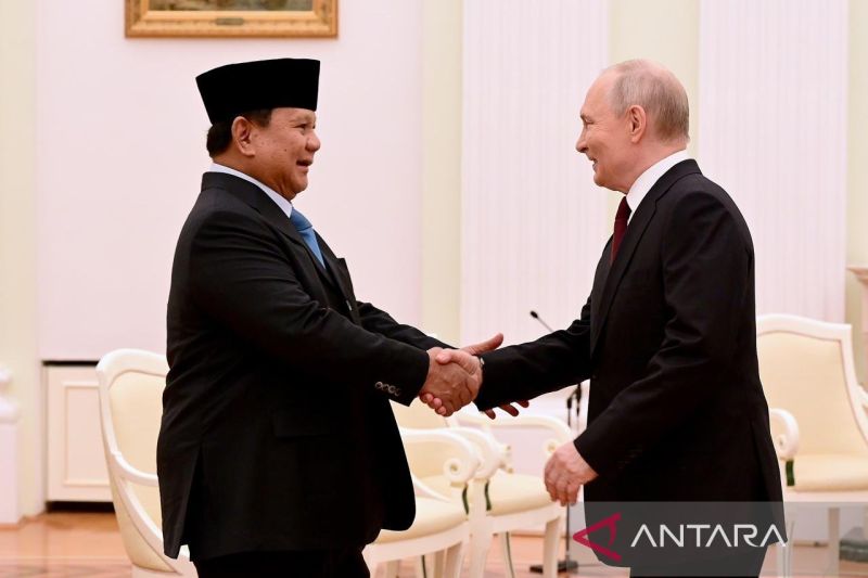 Putin Tersentuh Ucapan Selamat Paskah dari Prabowo di Istana Kremlin