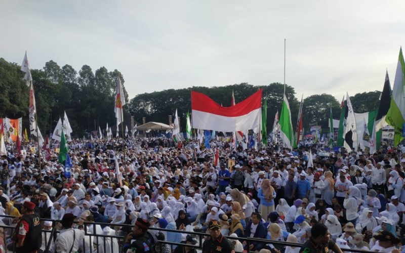 Suasana kampanye Prabowo-Sandi di Tangerang