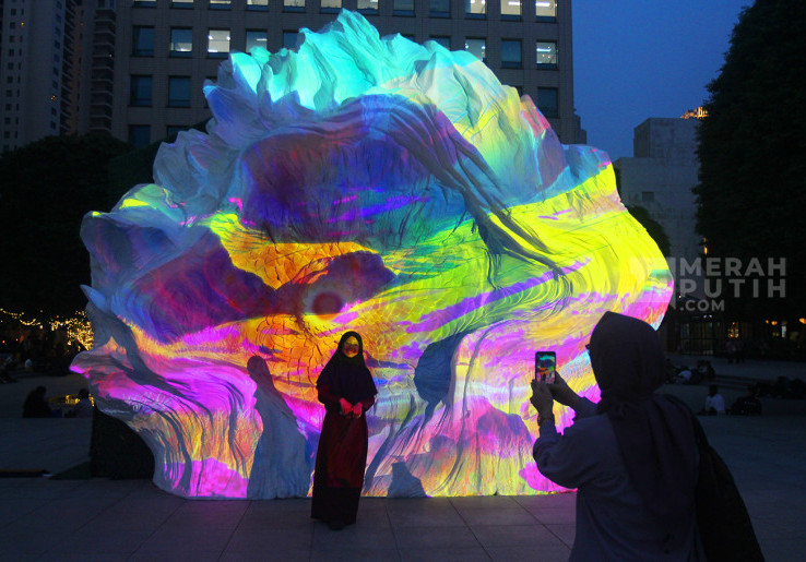 Wisata Malam Art Installation SUMMER 2024 Karya Imagispace di Plaza Senayan Jakarta