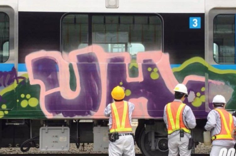 Polisi: Pelaku Vandalisme Grafiti Gerbong MTR Komunitas Bomber