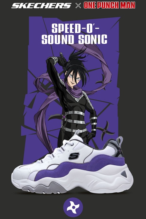 SPEED-O’-SOUND SONIC Skechers x One Punch Man . (Foto Hypebeast)