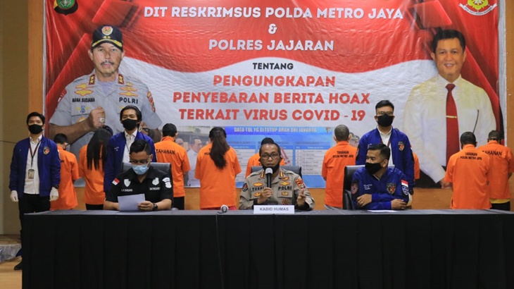 Polda Metro Jaya desak Kemkominfo blokir ratusan akun media sosial yang sebar hoaks dan ujaran kebencian
