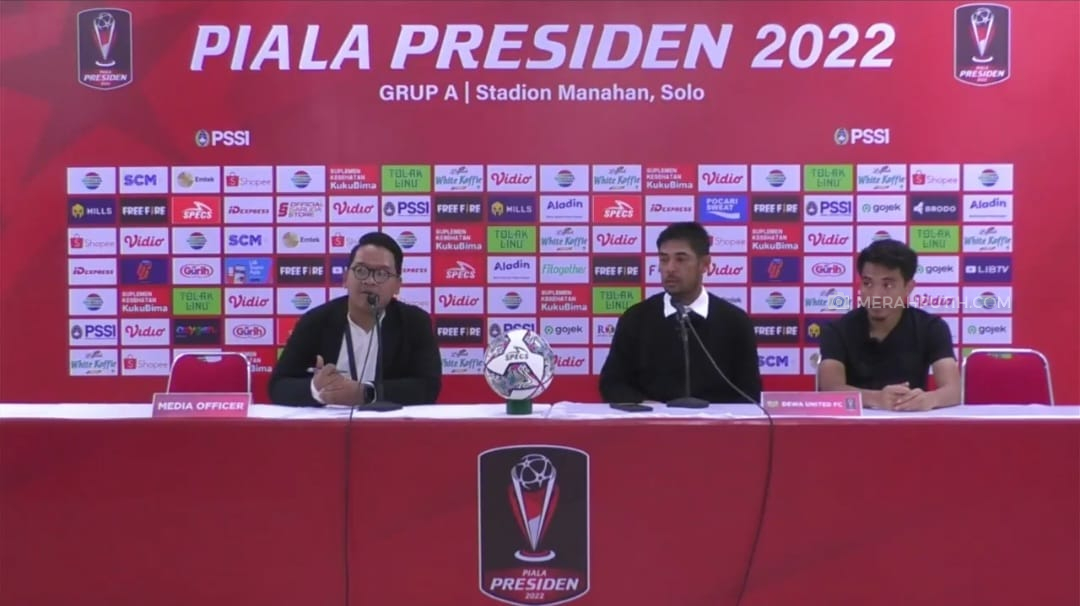 Nil Maizar Hargai Perjuangan Pemain Dewa United FC meski Kalah dari Persita