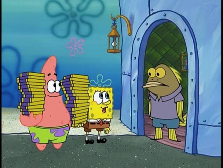 (Trivia 1) Episode spongebob yang terkenal adalah tentang Chocolate with Nuts (foto spongebob.fandom)