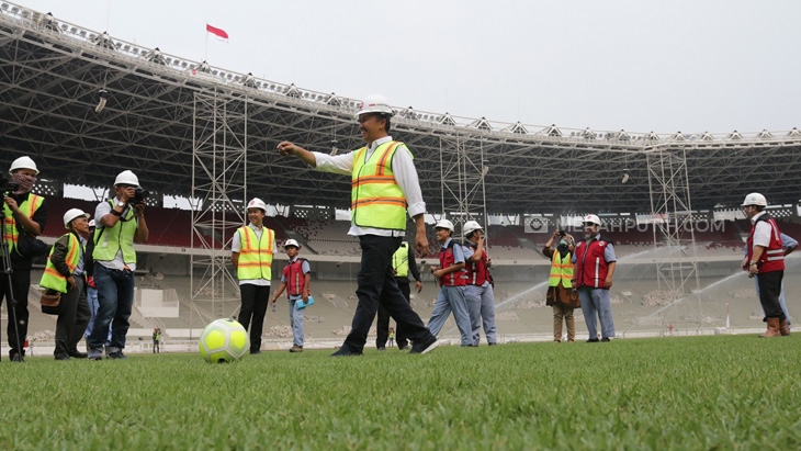 Renovasi SUGBK Sudah 82 Persen, Menpora Yakin Selesai Tepat Waktu 